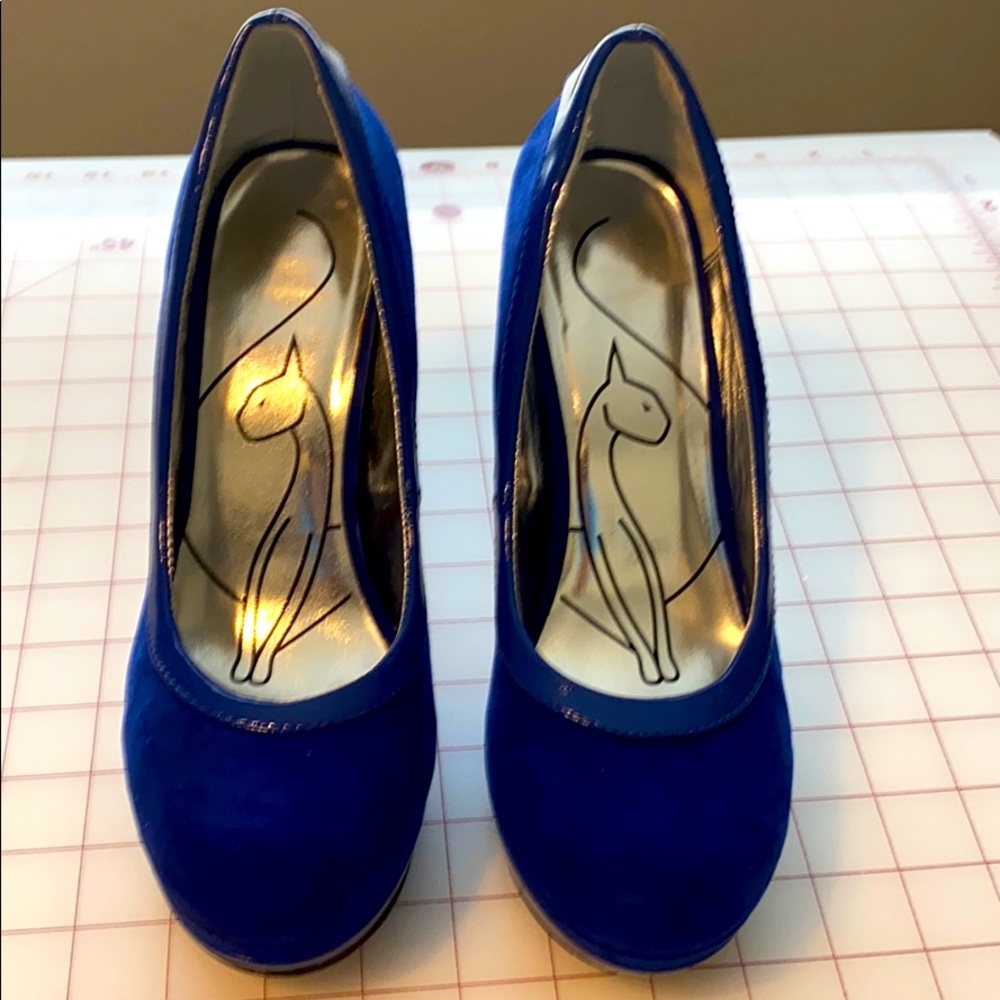 Baby phat  blue Suede shoes